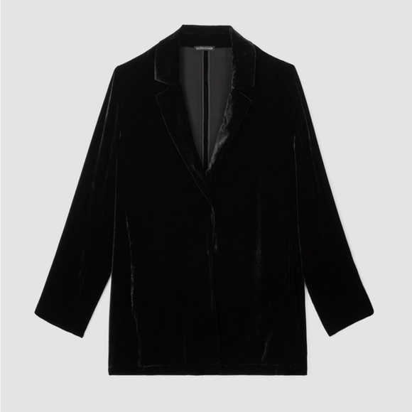 NWT EILEEN FISHER Velvet Long Blazer - Picture 2 of 13